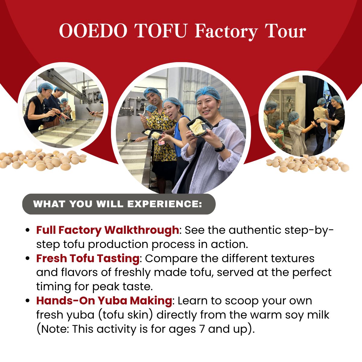 OOEDO TOFU Factory Tour Ticket